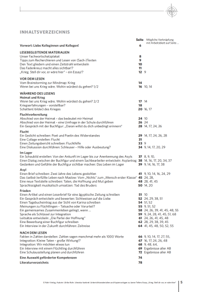 Essay unterrichtsmaterialien picture